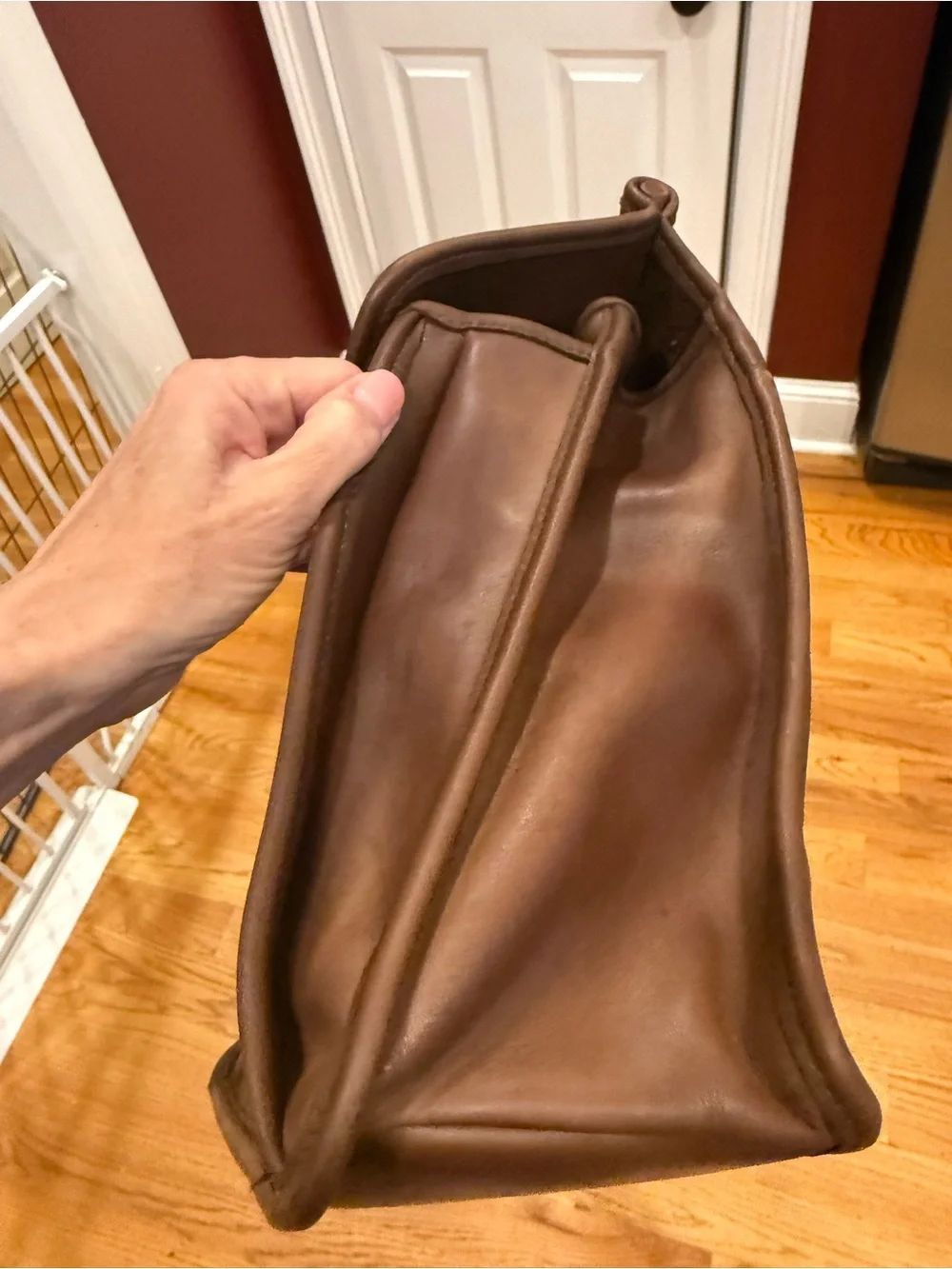 COACH VINTAGE Brown Leather Briefcase Shoulder Bag